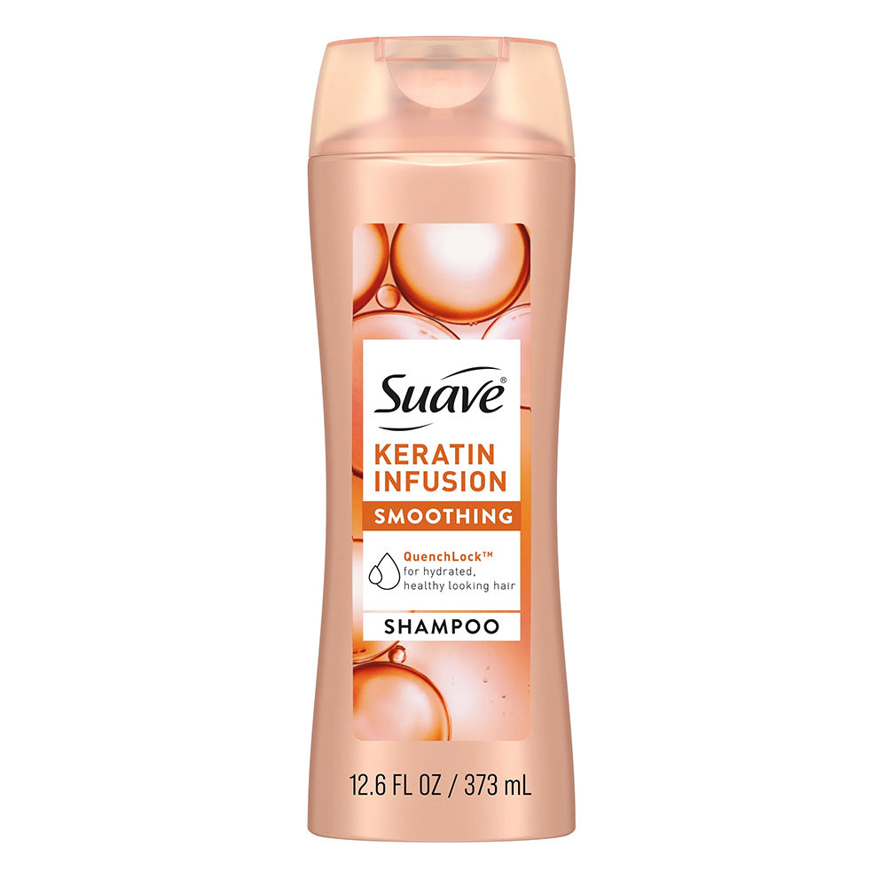 Suave Keratin Infusion Smoothing Hair Shampoo for Smooth and Manageable Hair 12.6Oz (373ml)